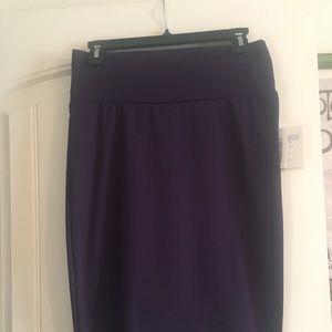 Lularoe Cassie Skirt Solid Purple